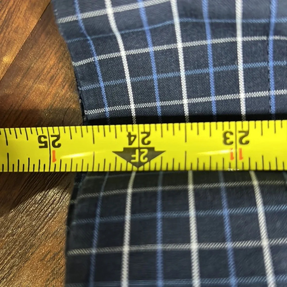 Eddie Bauer Men's Wrinkle Free Blue Plaid Button Down Classic Casual Shirt - Picture 6 of 7